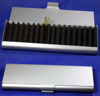 Alum�ppchen silberfarben f�r 11 R�hrchen